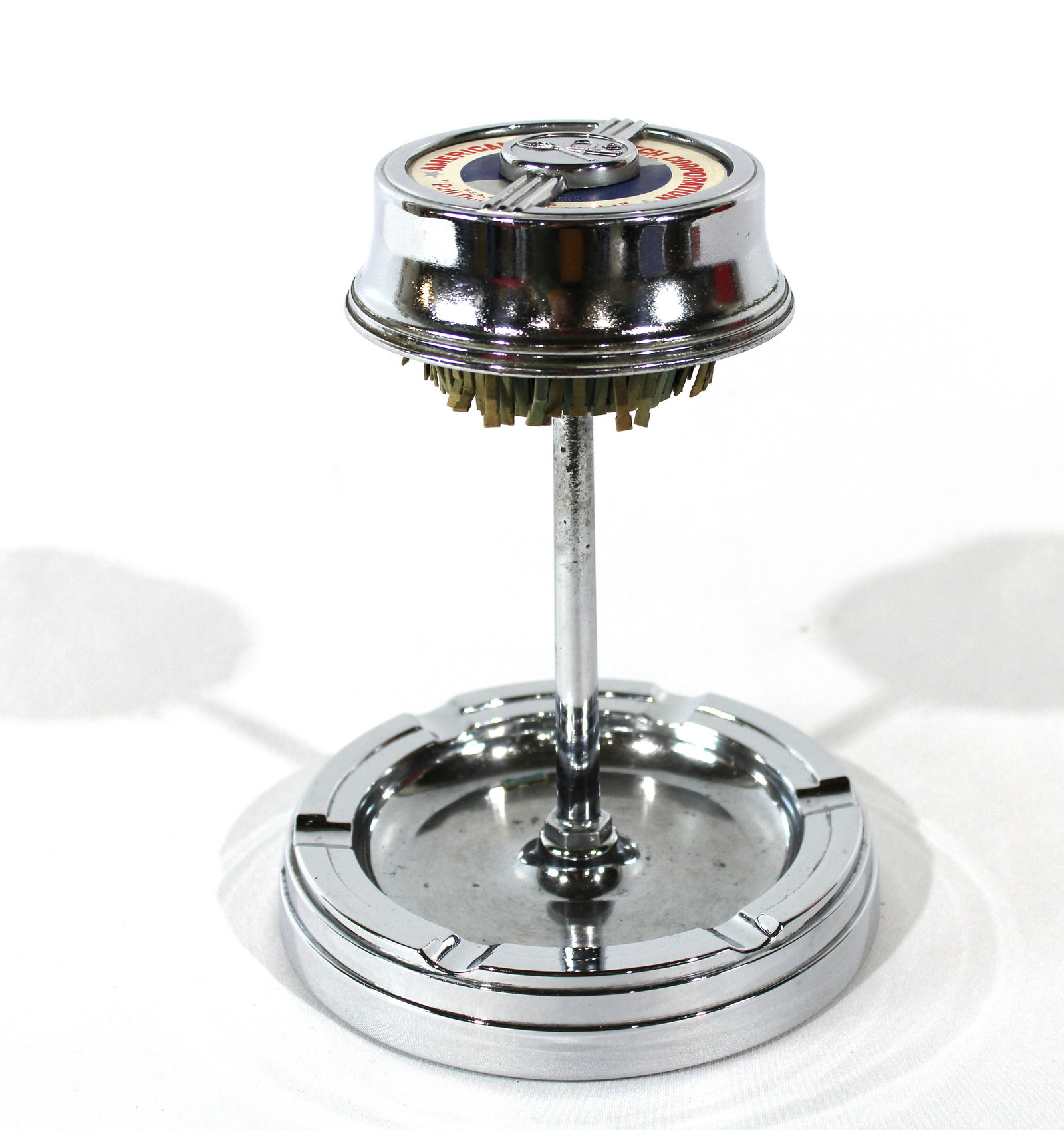 1930's All Chrome "The Executive" Pull Match Dispenser (1 of 2)