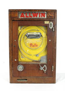 Vintage British Coin-Op Pinball Game Allwin Pilwin Penny Arcade