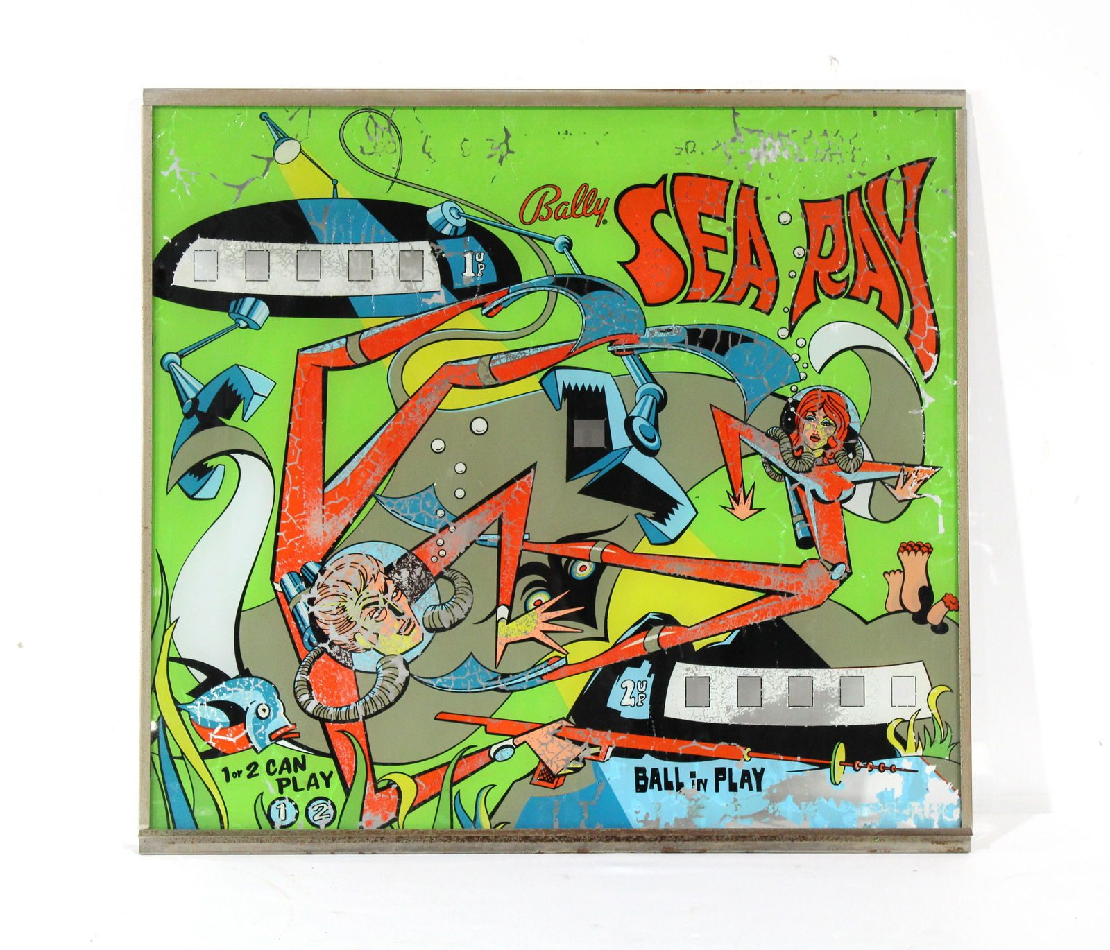 Bally Sea Ray Pinball Backglass (1 of 2)