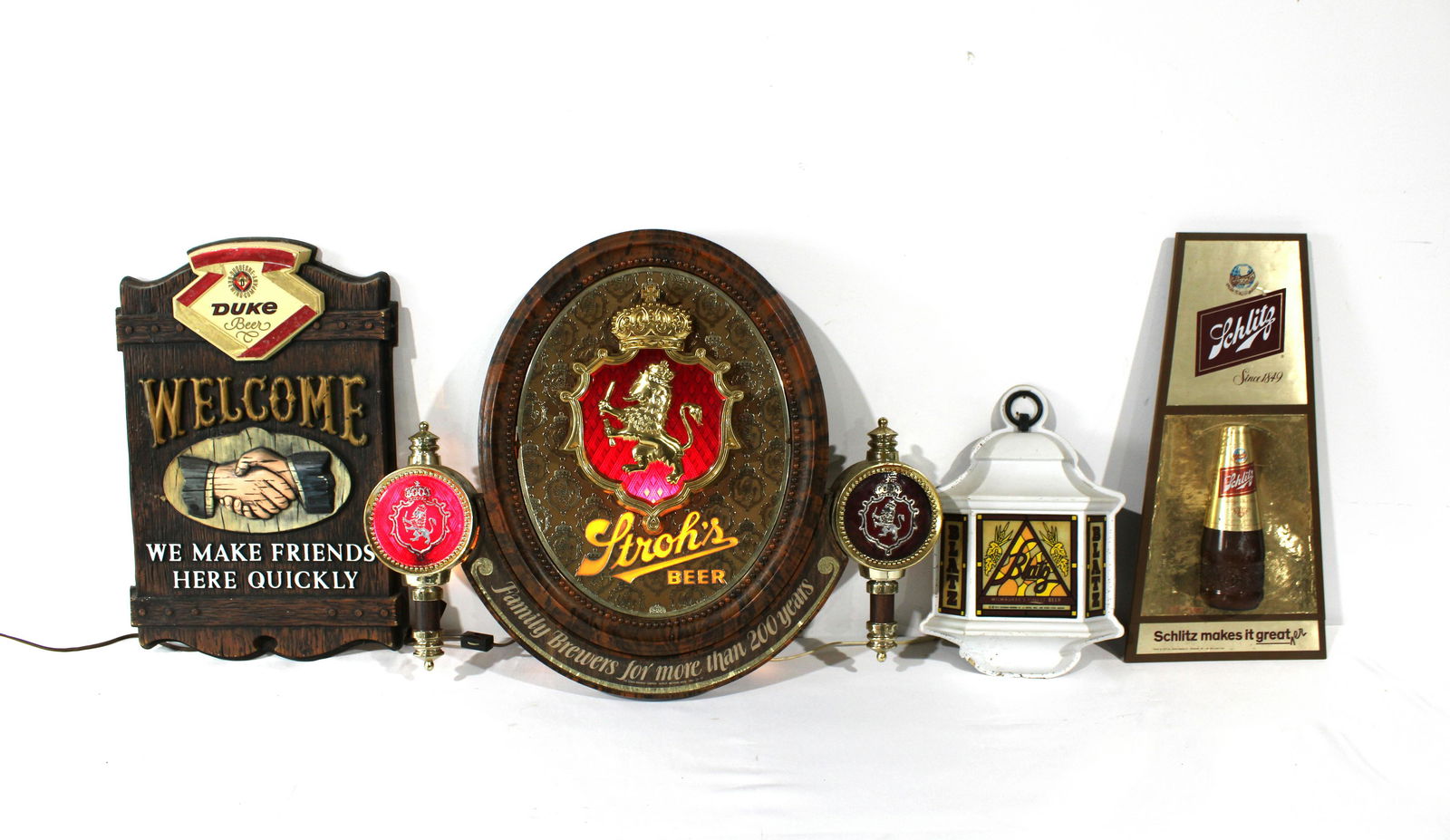 1970s Beer Advertising Signs including Blatz & Schlitz (1 of 2)