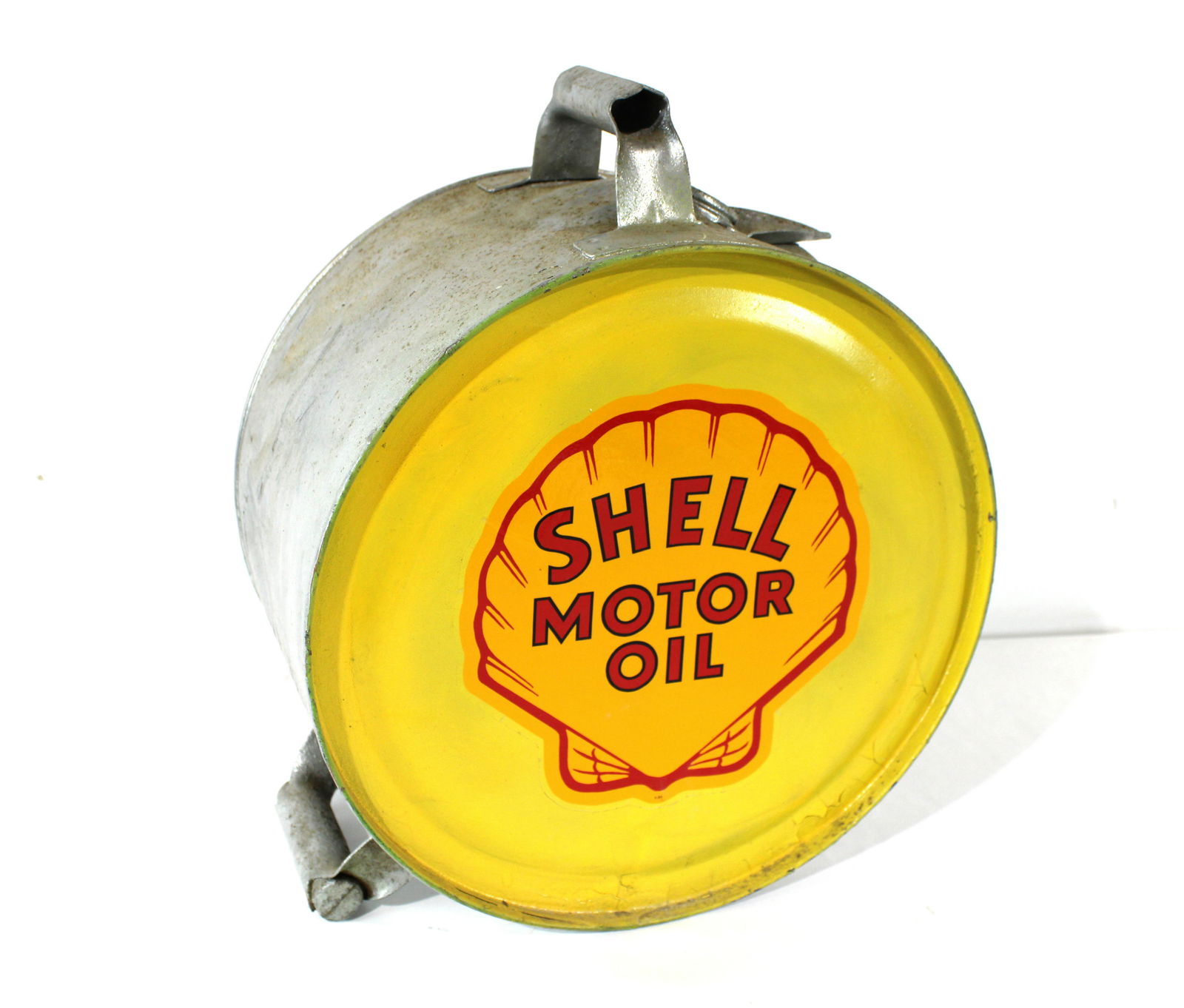 Motor Oil Rocker Can: Motor Oil Rocker Can with Shell Logo. Can has been repainted. In-house shipping available. Dimensions: 17 x 14 x 9
