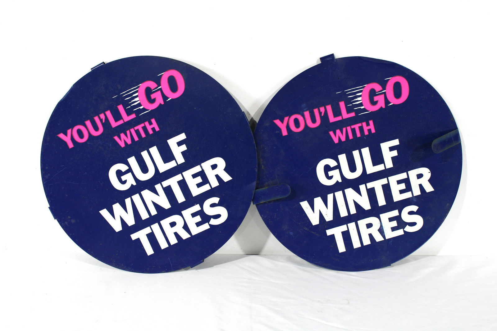 Two Gulf Tire Wheel Signs (1 of 2)