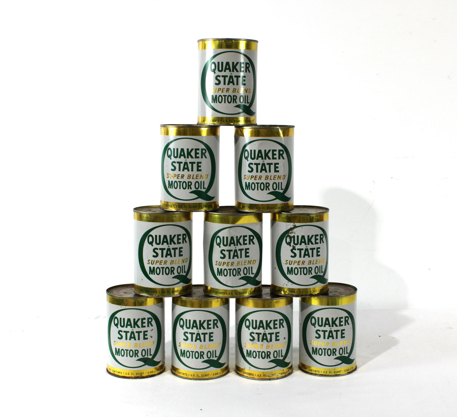 Unopened Quaker State Oil Cans (1 of 2)