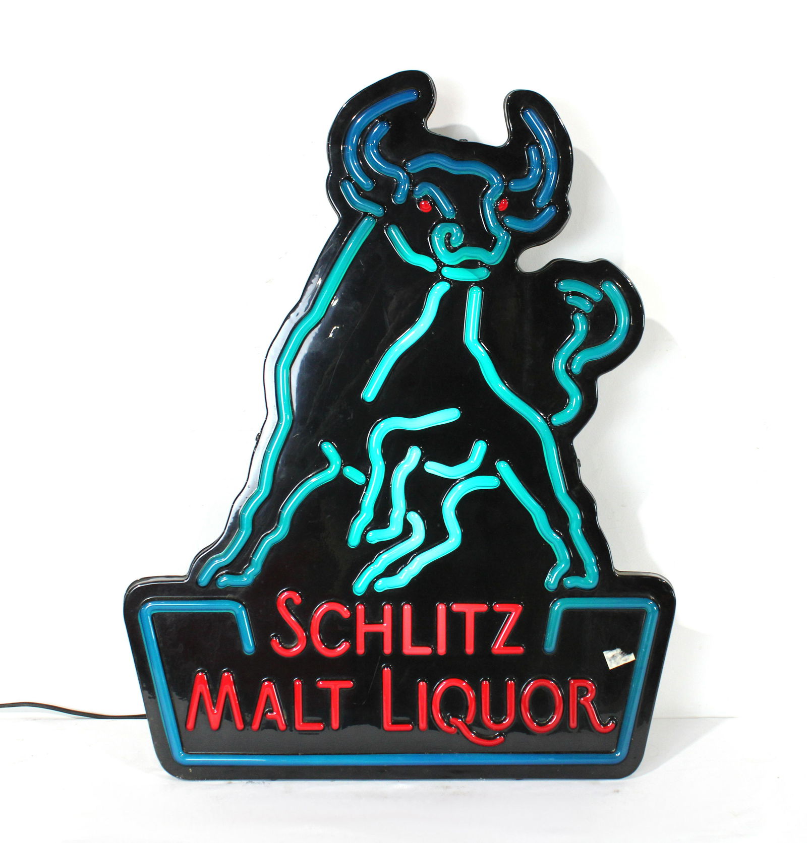 Schlitz Malt Liquor Bull Light Up Sign (1 of 2)