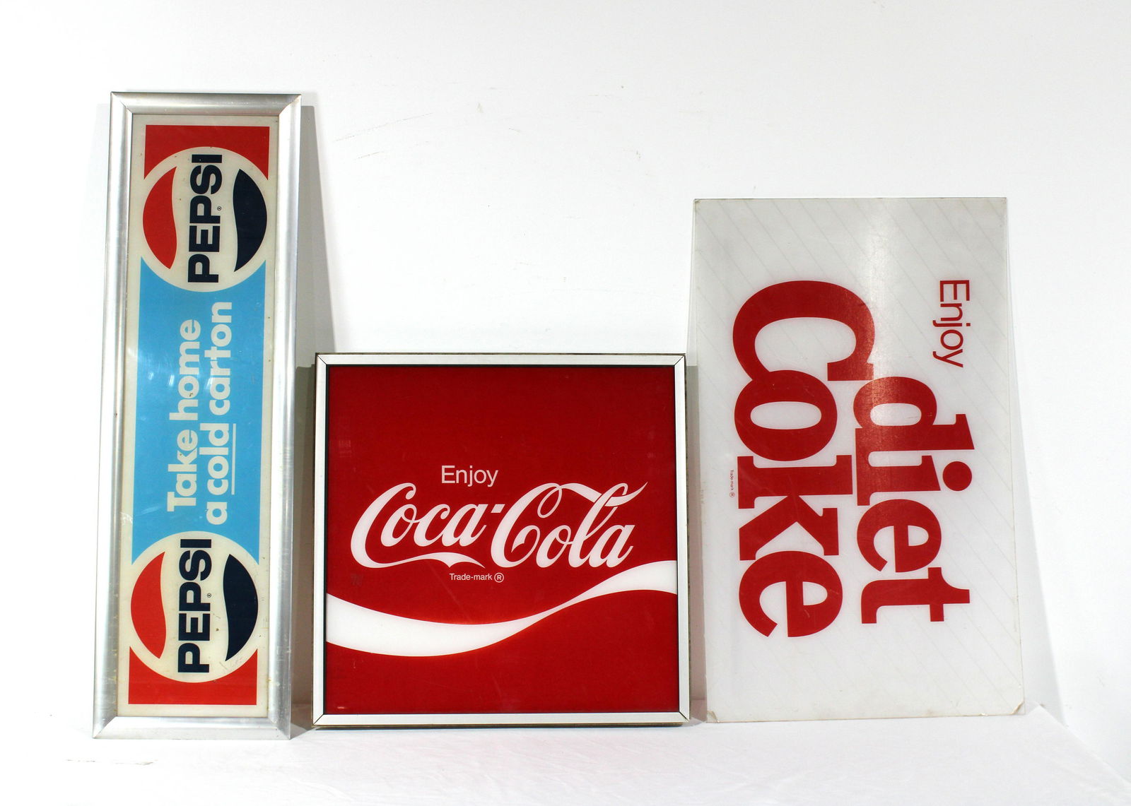 Pepsi, Coke and Diet Coke Cooler Fronts (1 of 2)