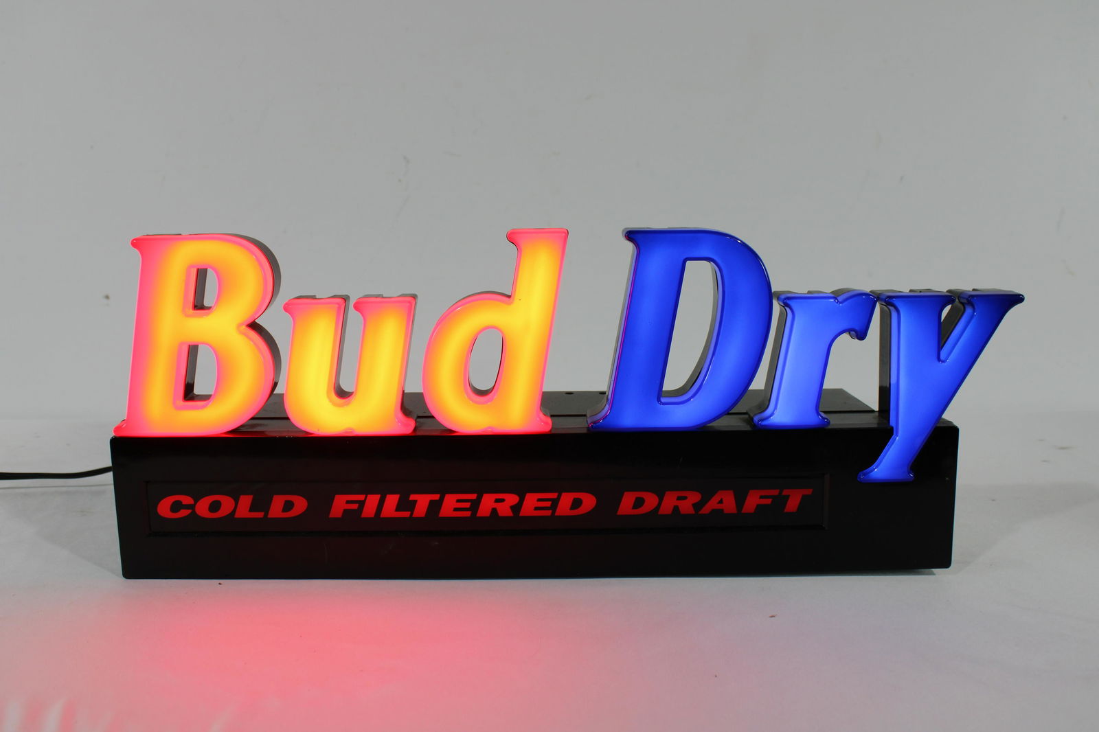 Bud Dry Light Up Neon Sign (1 of 2)