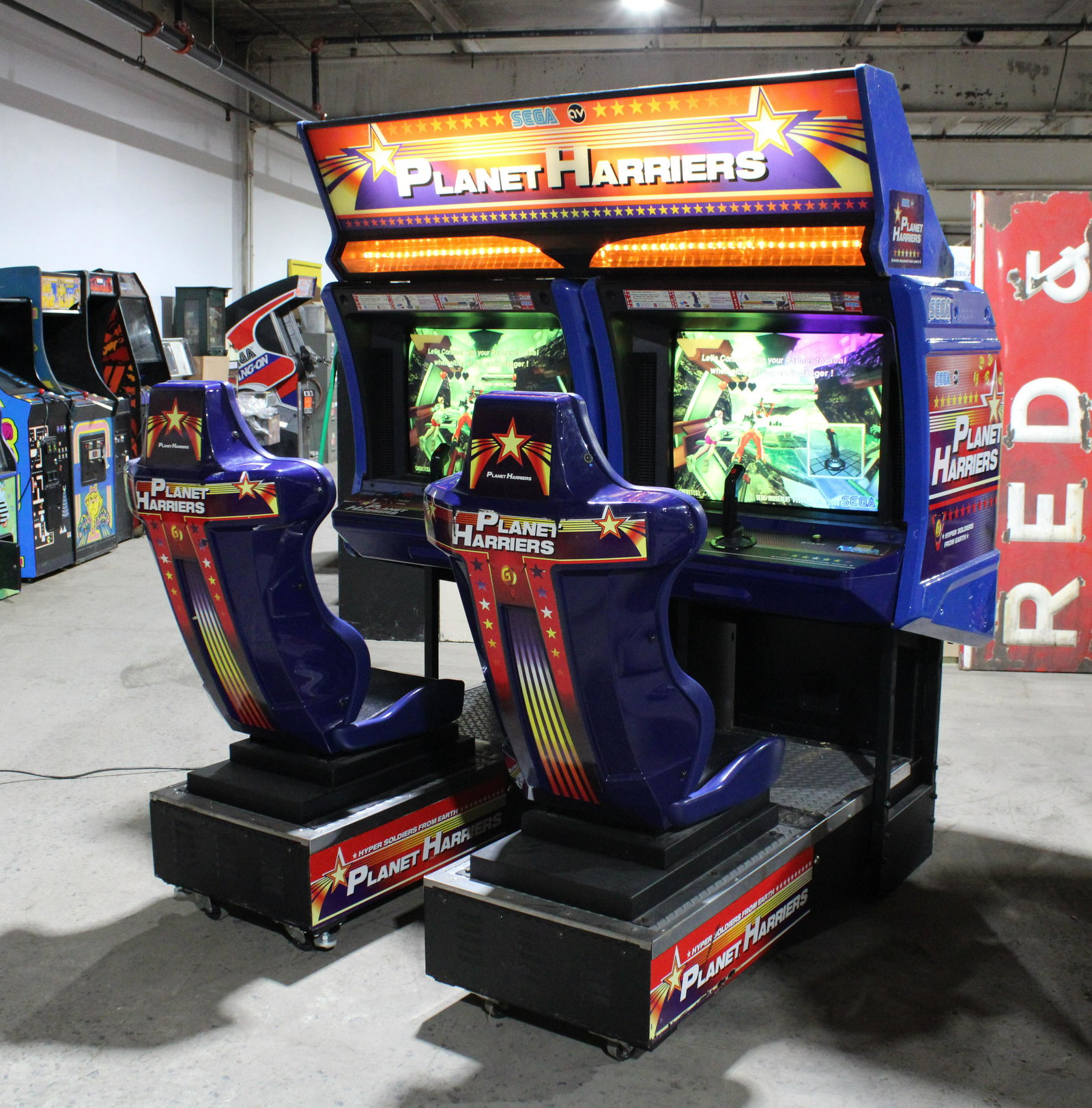 Sega Planet Harriers Sit Down Arcade Game (1 of 5)