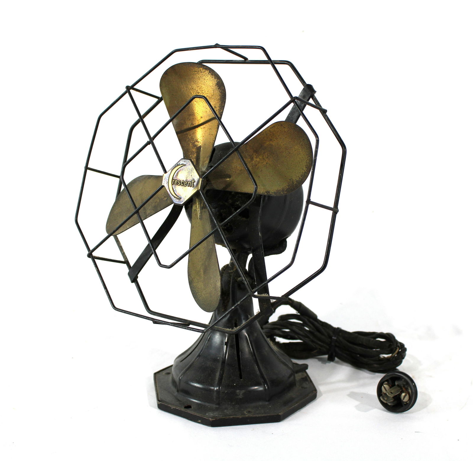 Crescent Vintage Small Metal Fan (1 of 3)