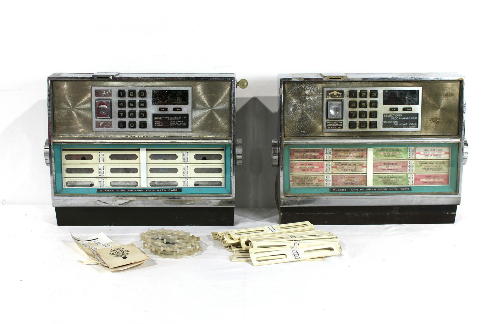 Pair of Seeburg Wallboxes with Keys (1 of 3)