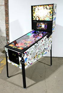 Stern Led Zeppelin Pro Edition Pinball Machine: Stern Led Zeppelin Pro Edition Pinball Machine. Under 25 games played. Original box included. This item requires third party shipping or pickup arrangements to be made. Dimensions: 76 x 28 x 54