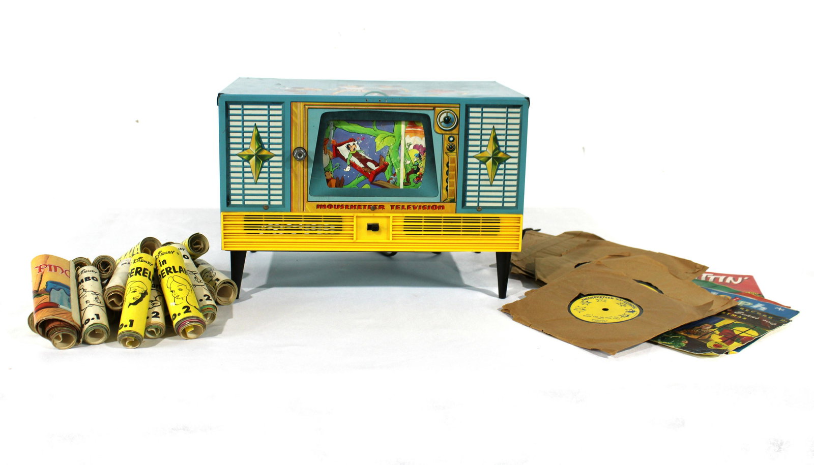1950s Mouseketeer 78 RPM Record Player w/ Picture Rolls (1 of 8)