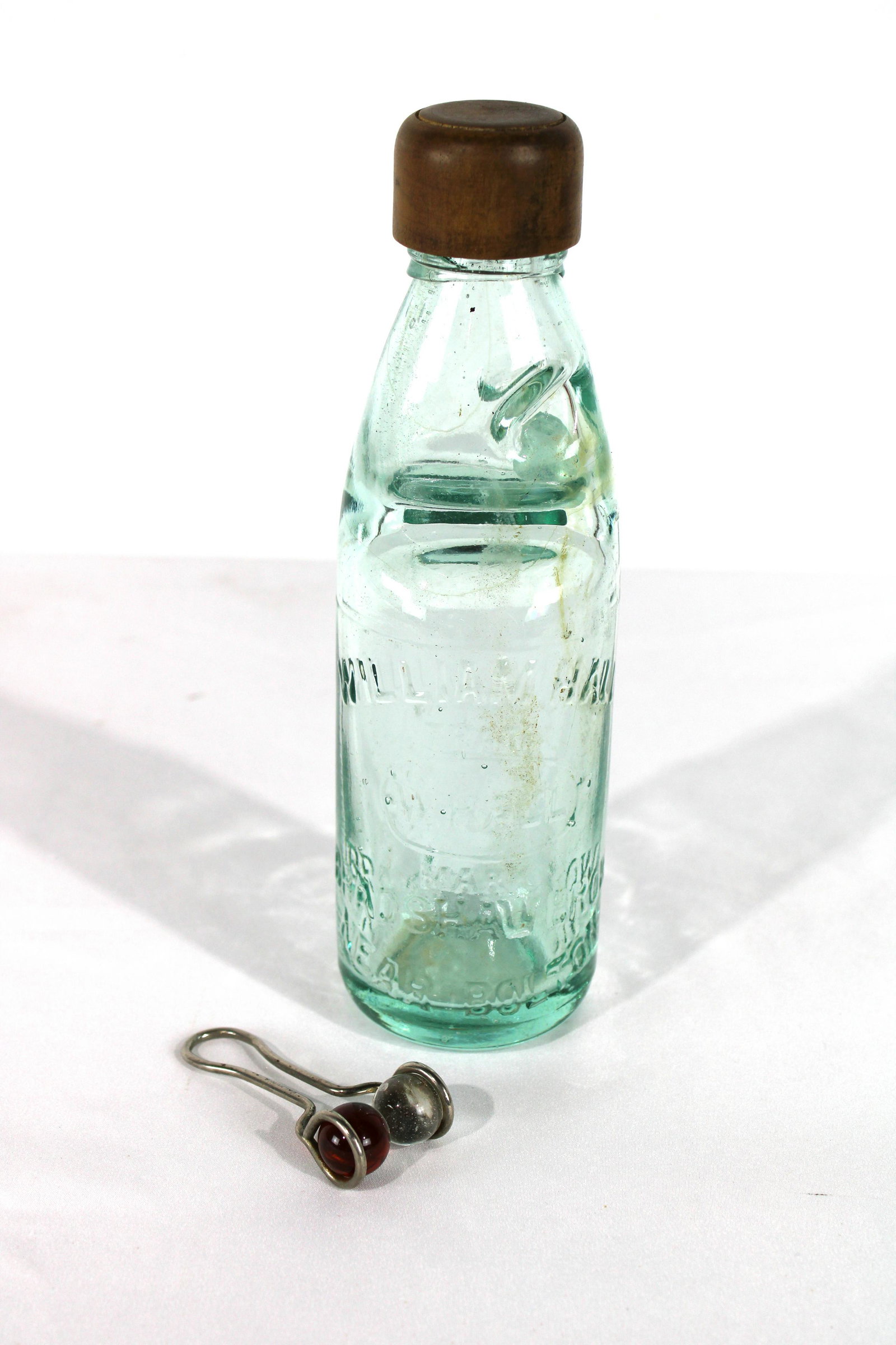 Early English Soda Bottle w Topper and Marble Sharpener (1 of 4)