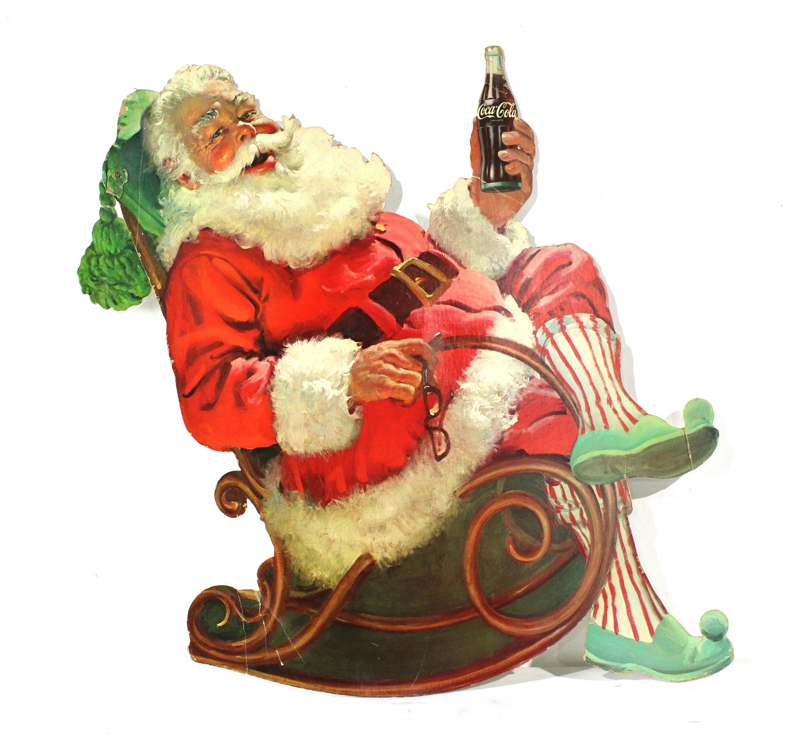 Large Coca Cola Santa on Rocker Display (1 of 2)