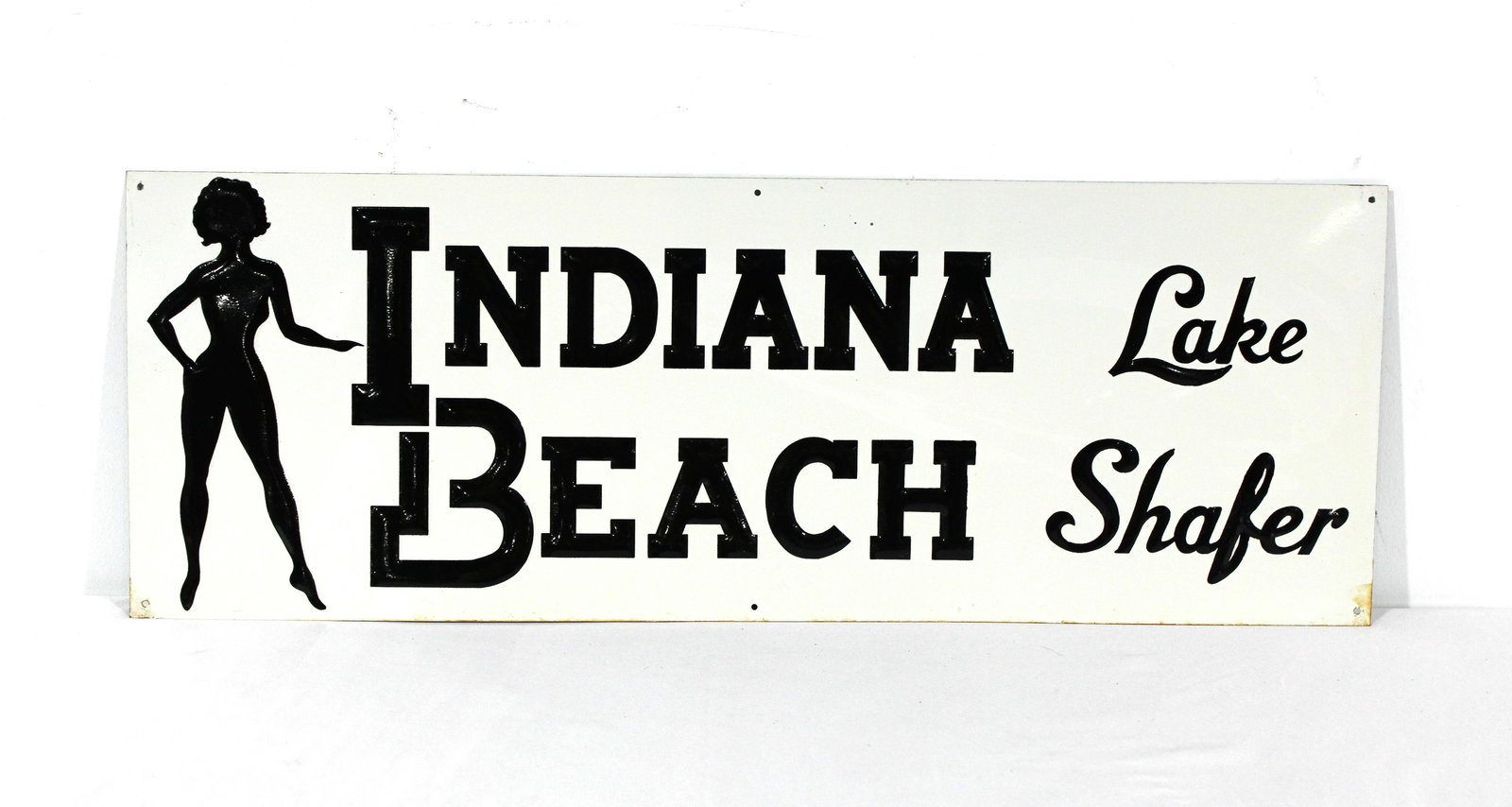 Embossed Indiana Beach Silhouette Sign (1 of 2)