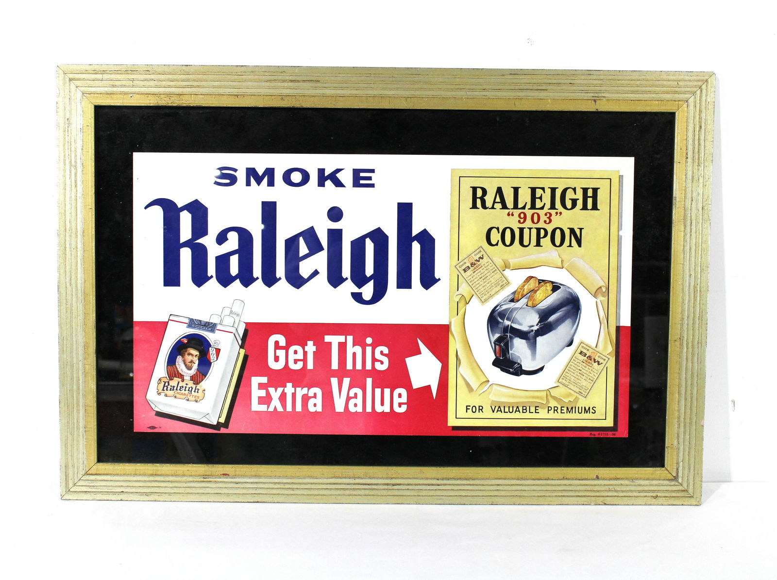 Raleigh Cigarettes Advertisement, Framed (1 of 3)