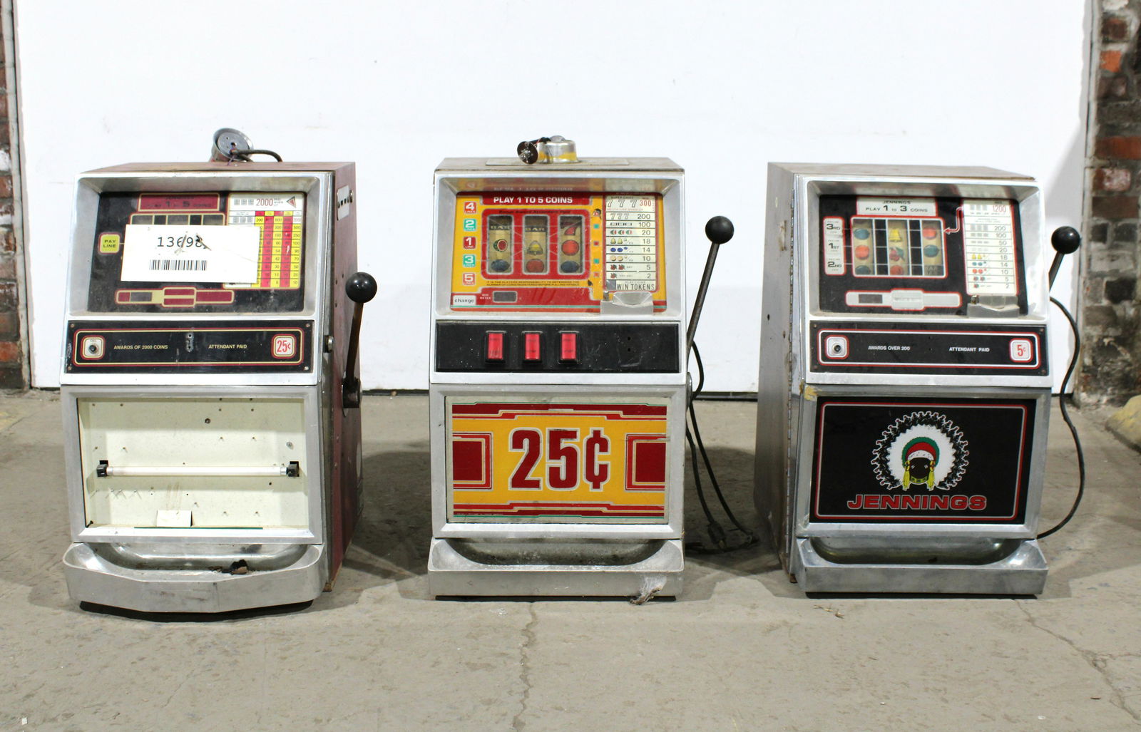 Three Jennings Slot Machines for Parts or Repair (1 of 3)