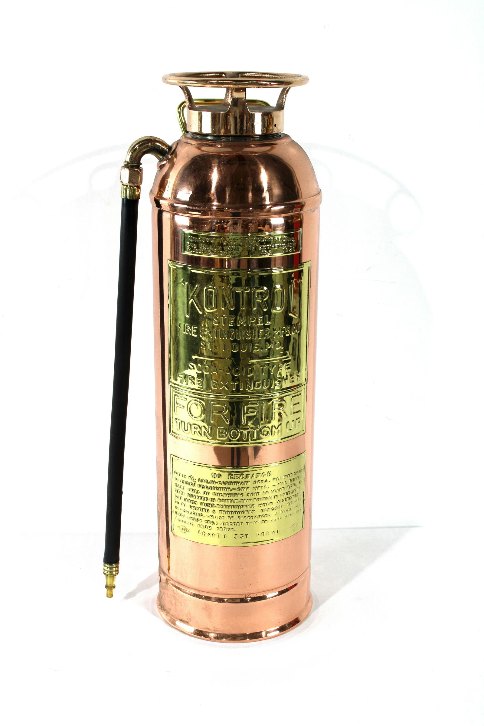 Polished Copper and Brass Fire Extinguisher (1 of 3)