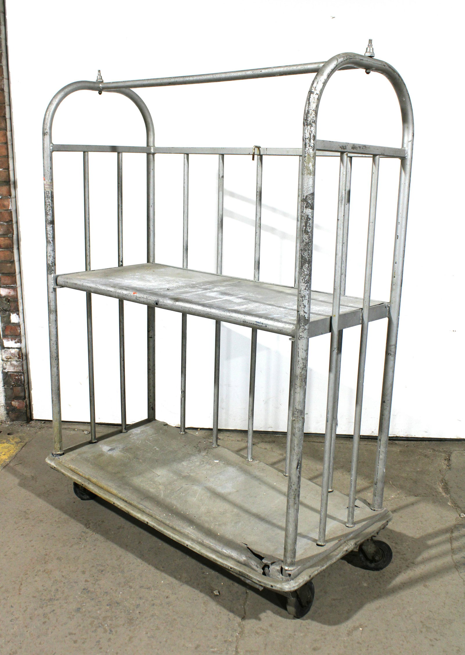 Hotel Lobby Cart: Hotel Lobby Cart. This item requires third party shipping or pickup arrangements to be made. Dimensions: 72 x 53 x 26