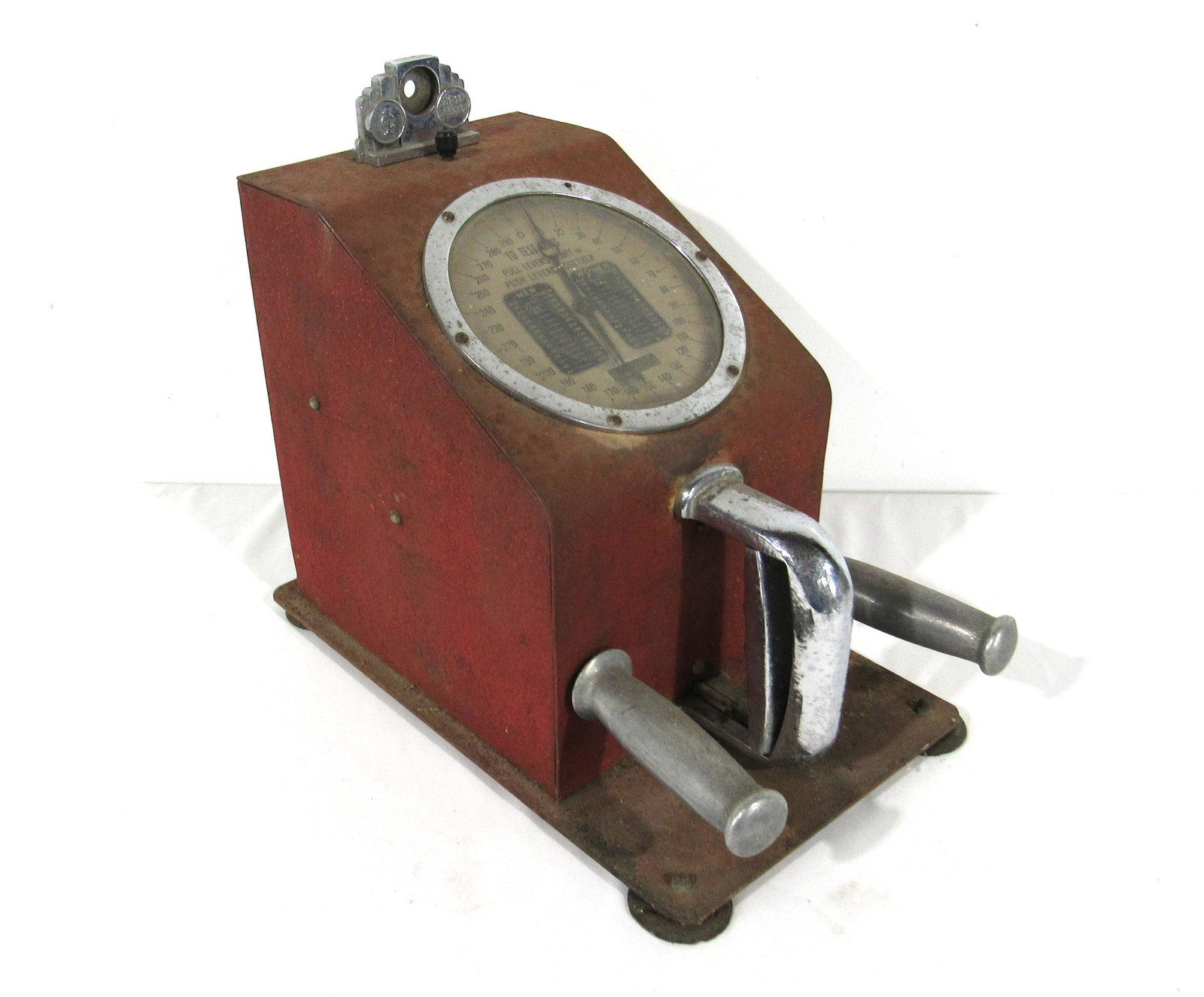 Coin Operated 1 Cent Grip Tester Machine (1 of 4)