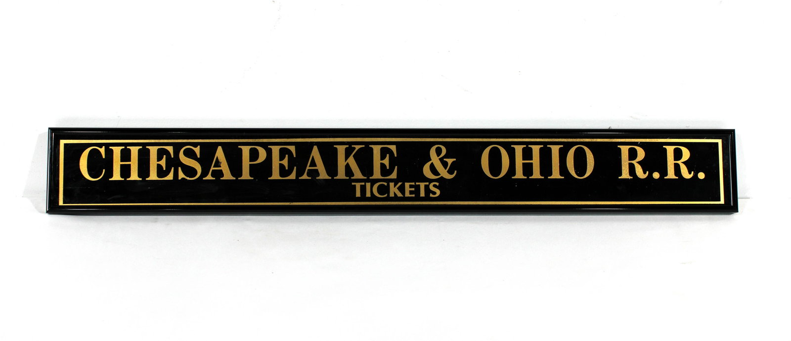 Chesapeake & Ohio Railroad Reverse Paint on Glass (1 of 1)
