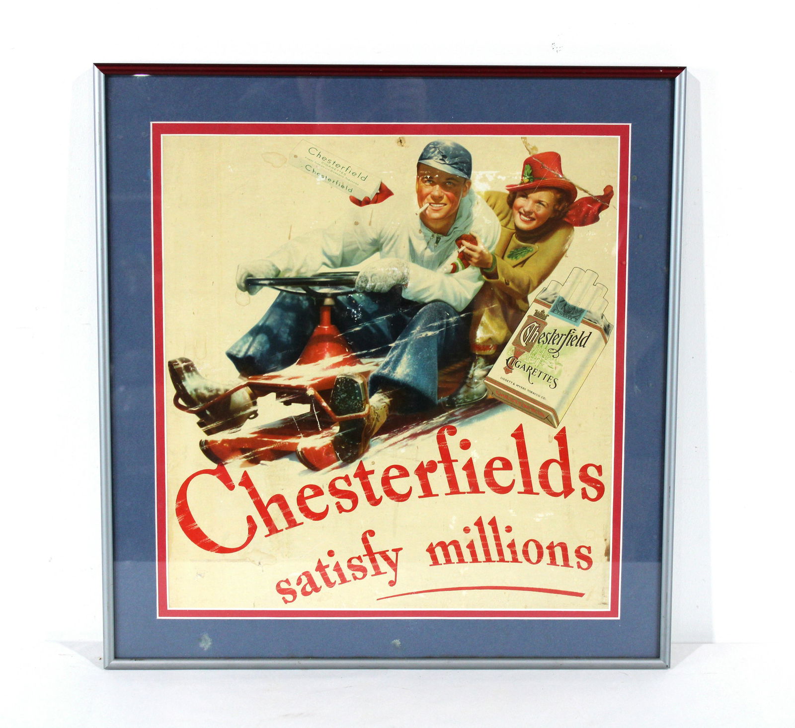 Chesterfields Cigarettes Advertisement, Framed (1 of 2)
