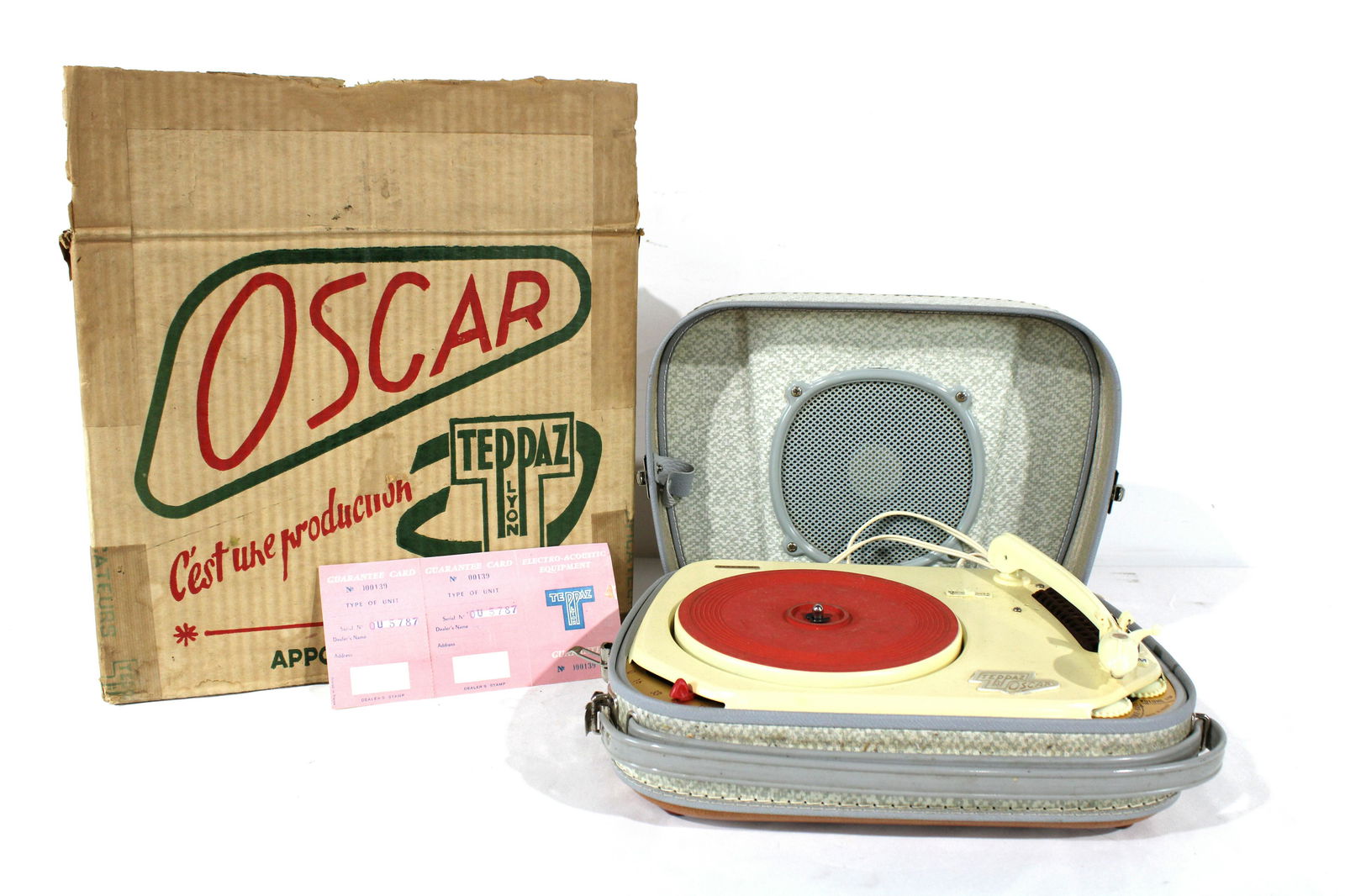 NOS Oscar Record Player in Box, Made in France (1 of 3)