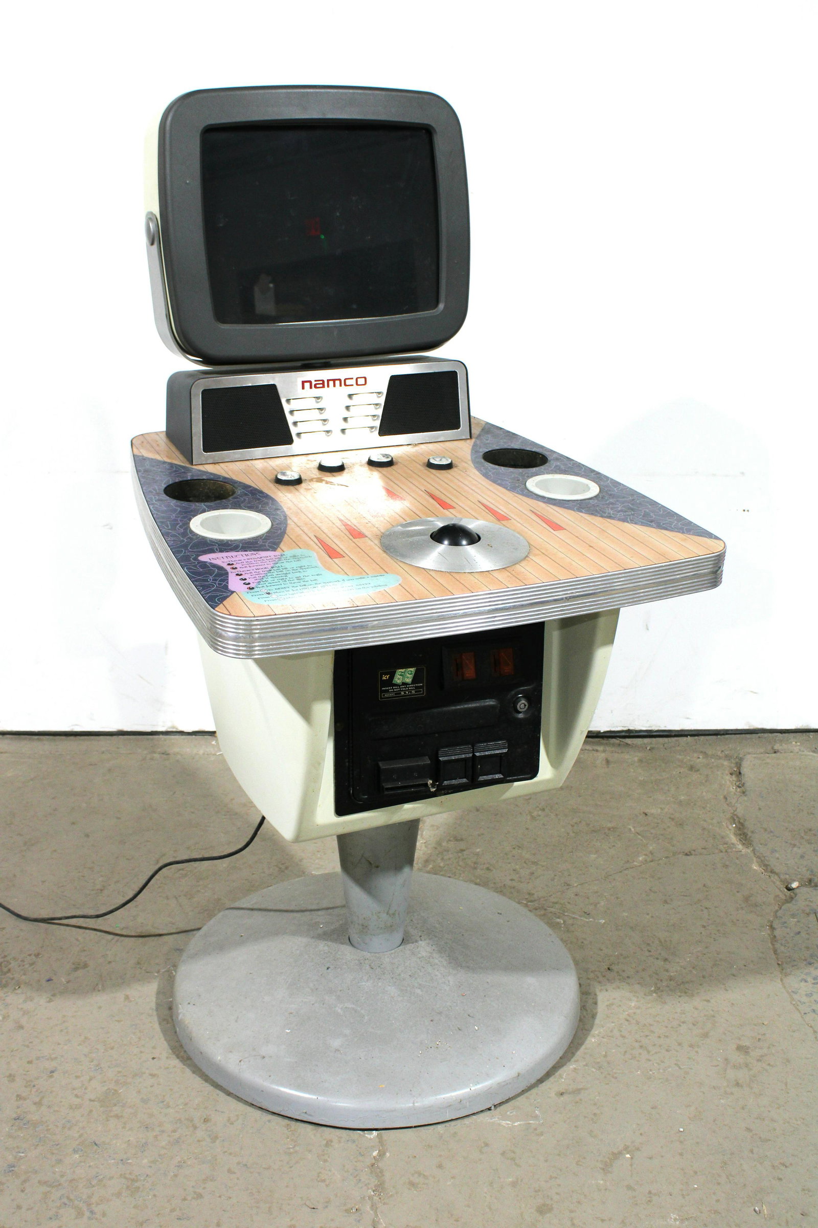 Namco Bowl O Rama Arcade: Namco Bowl O Rama Arcade. Not working. This item requires third party shipping or pickup arrangements to be made. Dimensions: 62 x 30 x 36