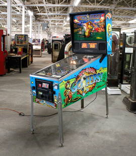 Williams No Good Gofers Pinball Machine: Williams No Good Gofers Pinball Machine, working. Includes 2611 Dollar Bill Acceptor 2008 updated MEI $5 ready. This item requires third party shipping or pickup arrangements to be made. Dimensions: