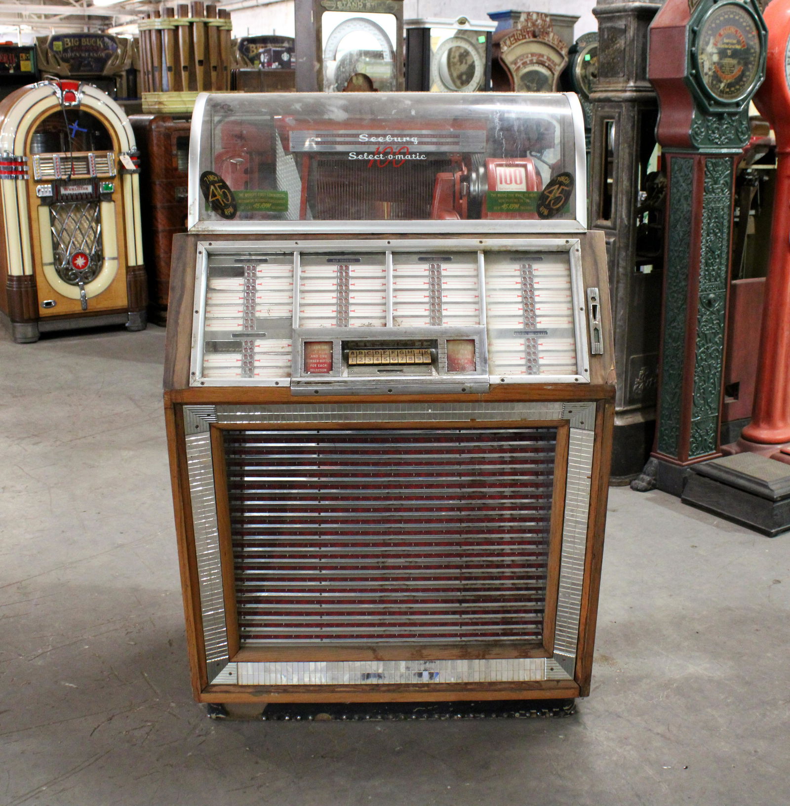 1950s Seeburg B Coin Operated Jukebox Apr 29, 2021 Jaybird Auctions