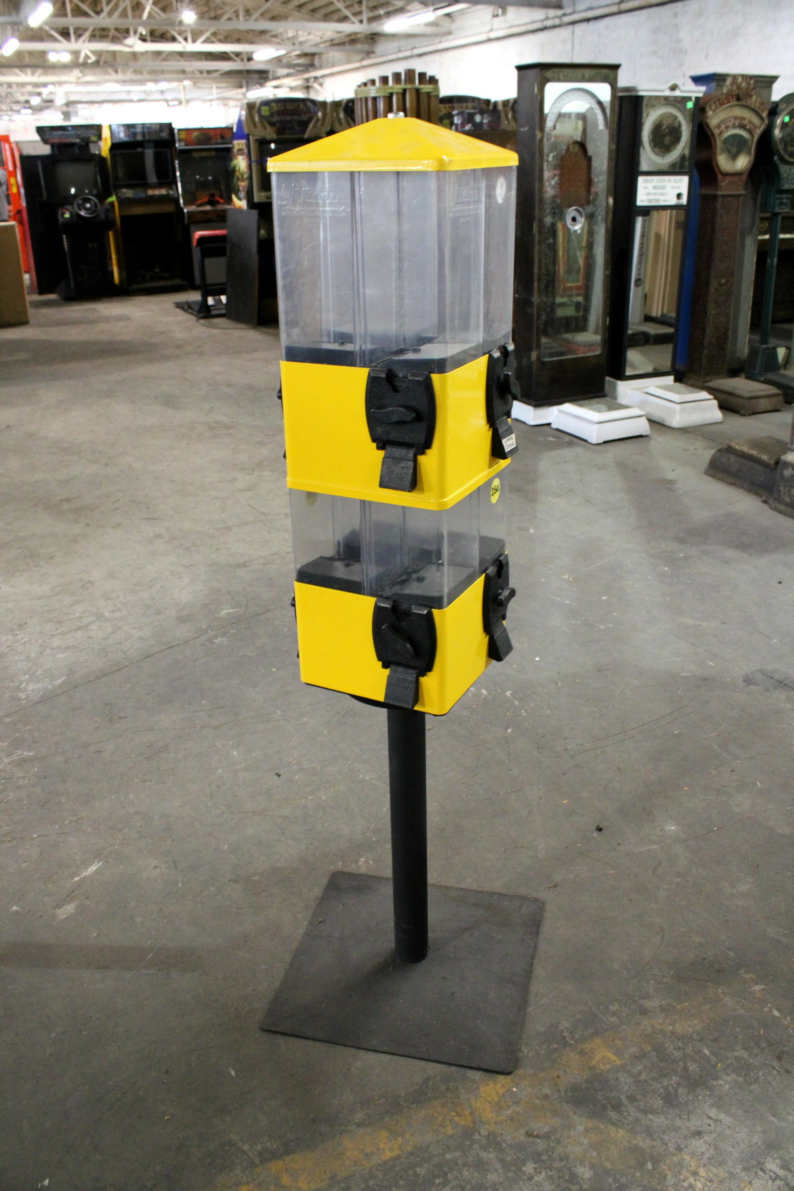 Pair of NIB Two-Tiered 8 Slot Coin Op Candy Vendors (1 of 2)