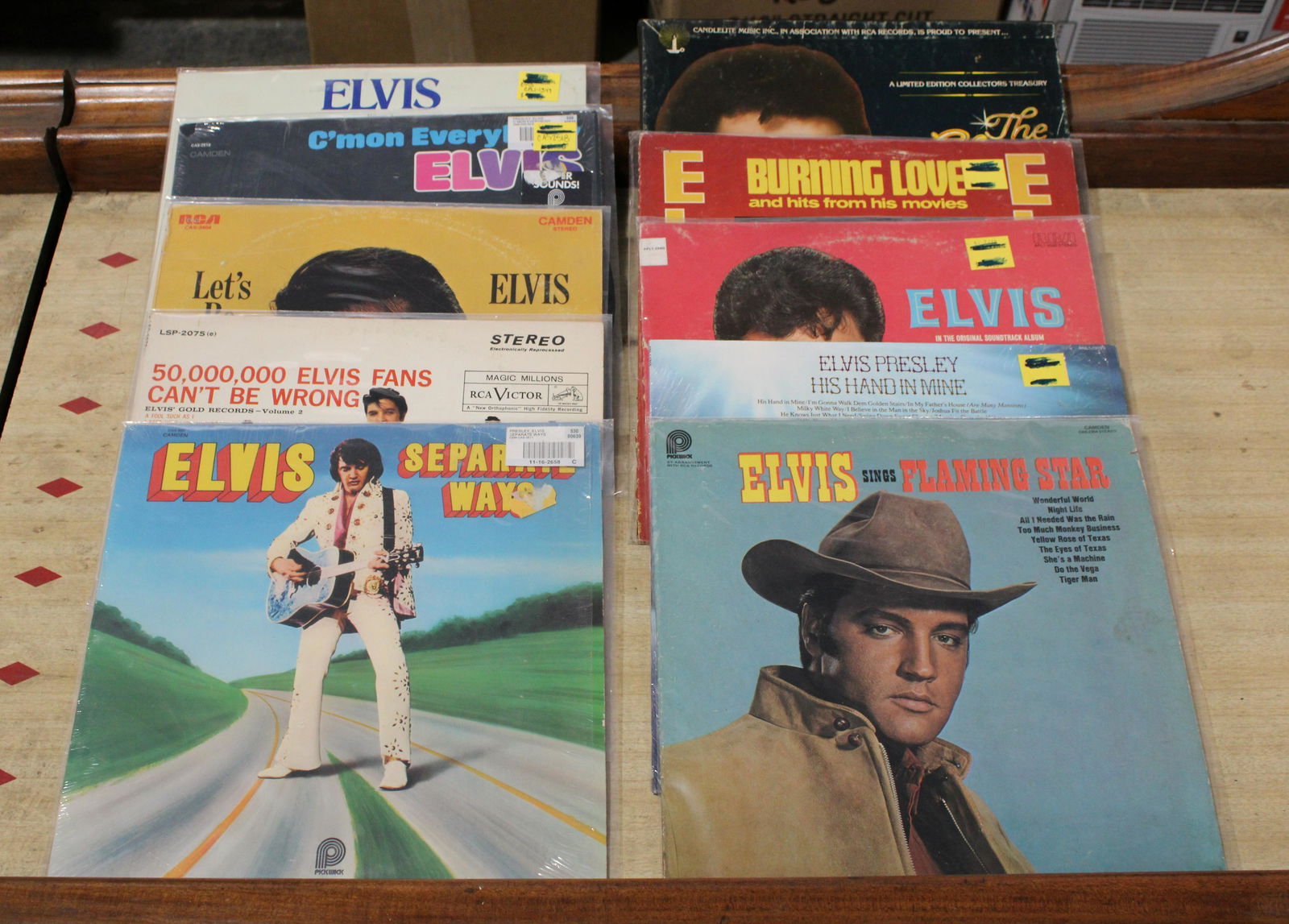 Collection Of Elvis Records, Total Of 10