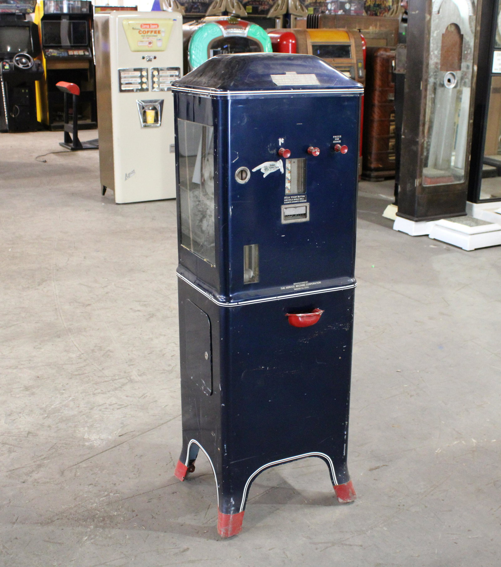 Early Coin Operated Stamp Vending Machine (1 of 6)