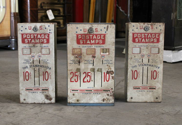 Three Postage Stamp Machines