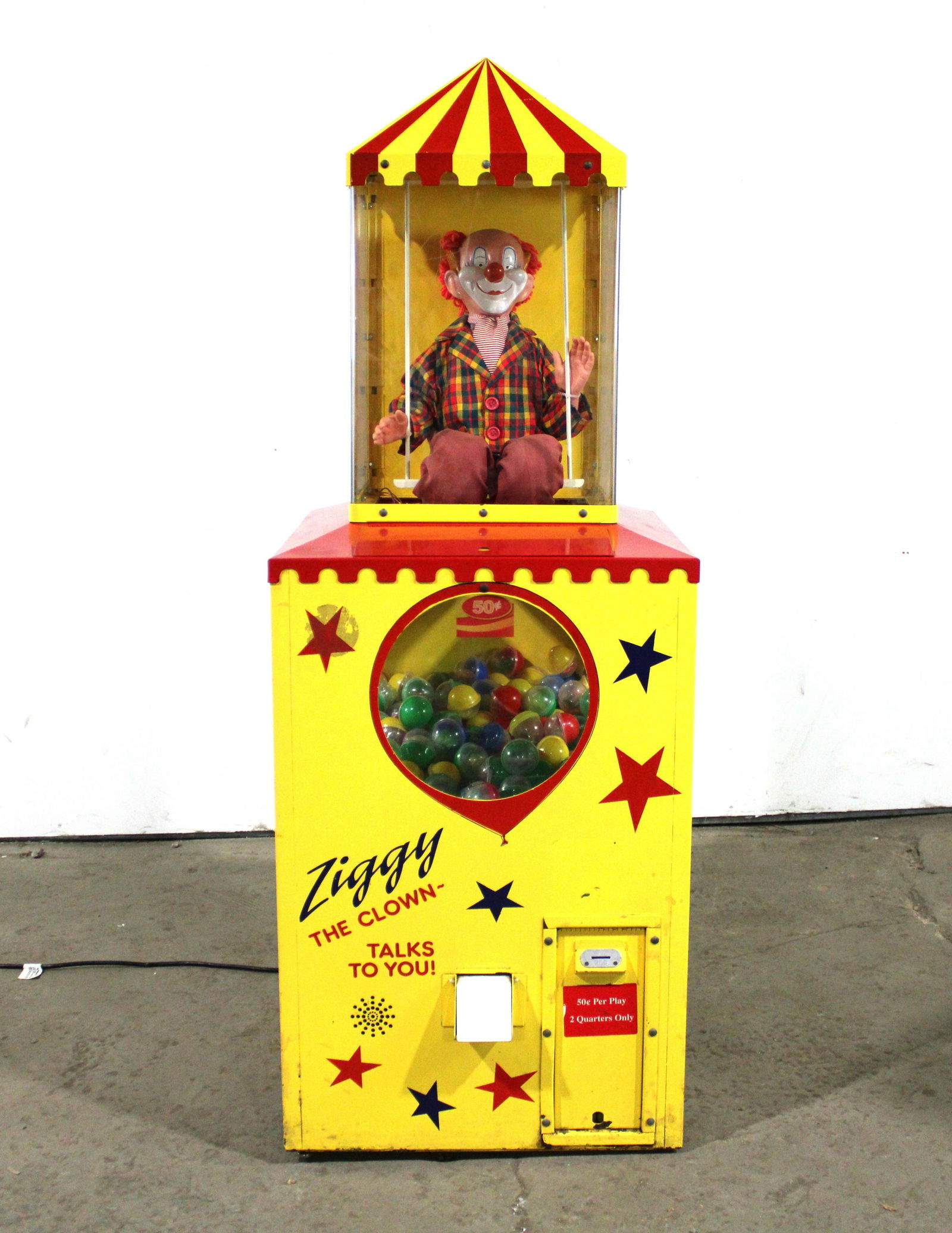 Ziggy The Clown Coin Operated Prize Vending Machine