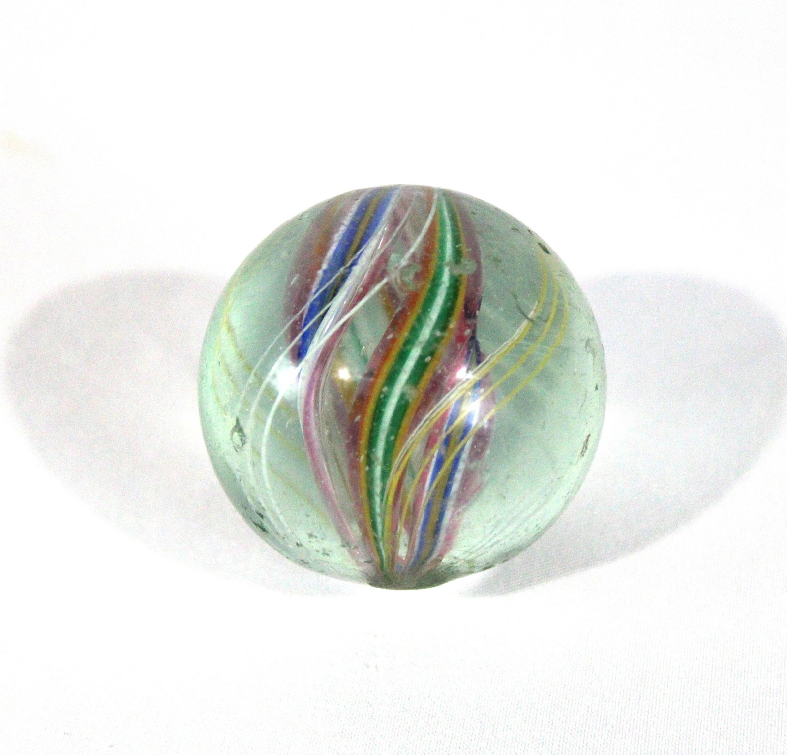 1 5/8" Antq Handmade German Divided Core Swirl Marble (1 of 4)