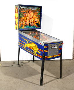 Williams Jungle Lord Pinball Machine: Williams Jungle Lord Pinball Machine, working. This item requires third party shipping or pickup arrangements to be made. Dimensions: 75 x 30 x 53