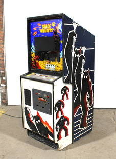 Midway Space Invaders Arcade Game: Midway Space Invaders Arcade Game, complete. Powers on but not working. This item requires third party shipping or pickup arrangements to be made. Dimensions: 68 x 27 x 34