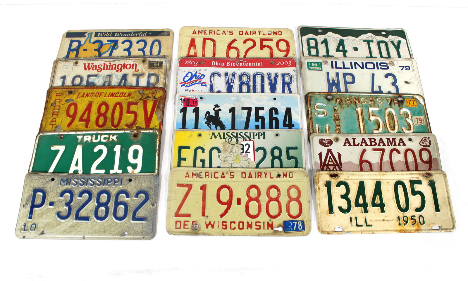 Assorted Vintage License Plates (1 of 1)