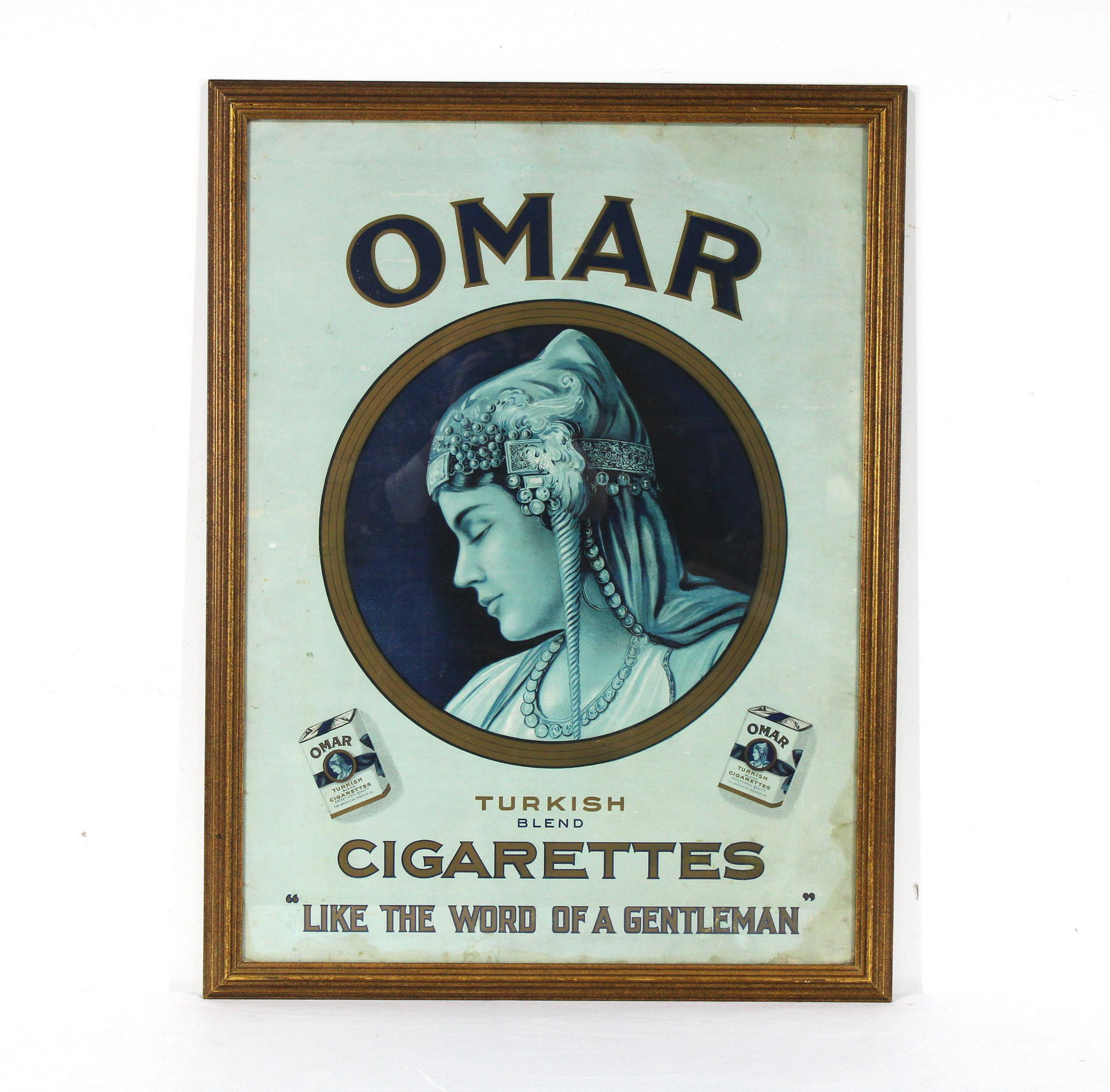 Omar Cigarettes Advertisement, Framed (1 of 2)