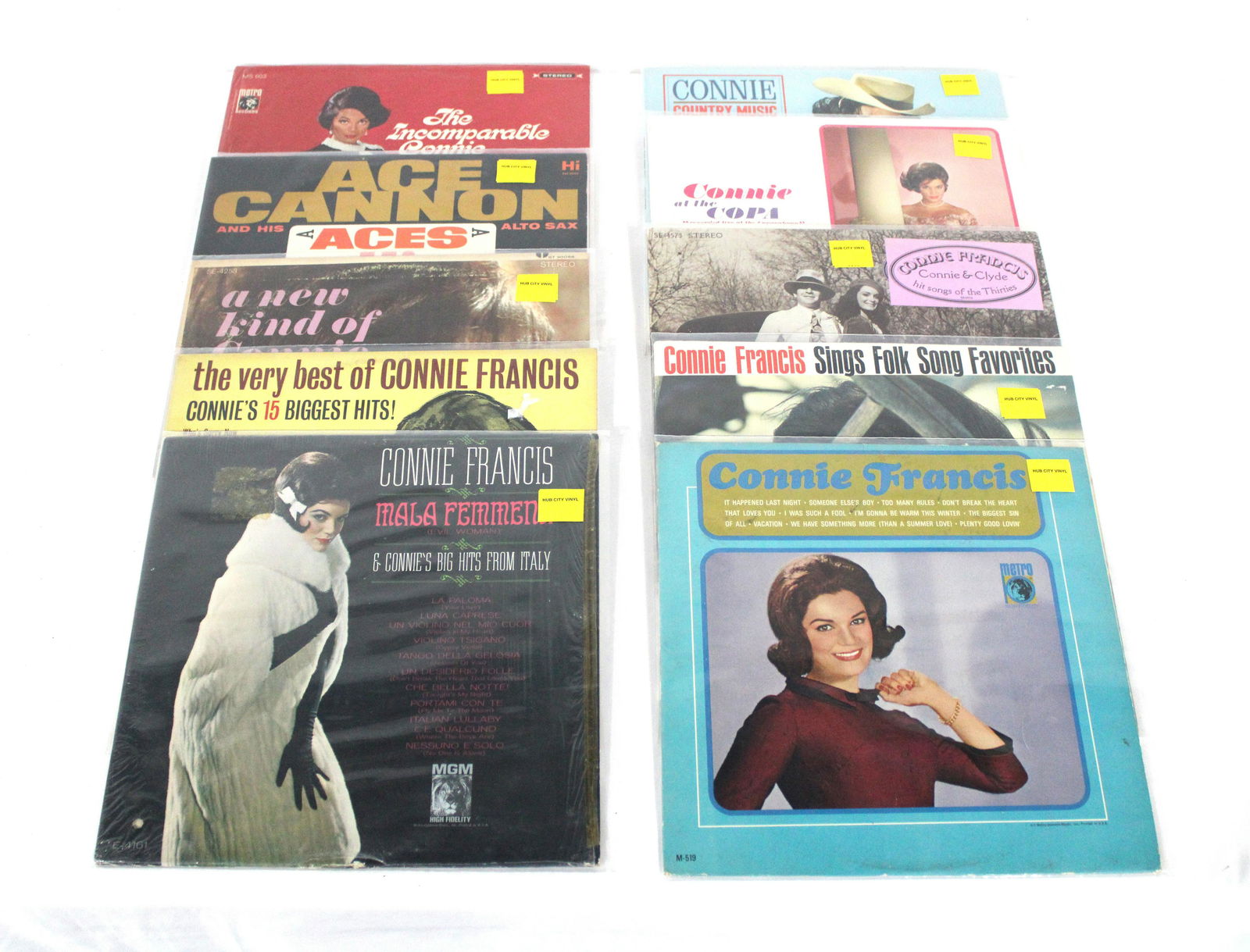 Collection of Connie Francis Records, Lot of 10 (1 of 1)