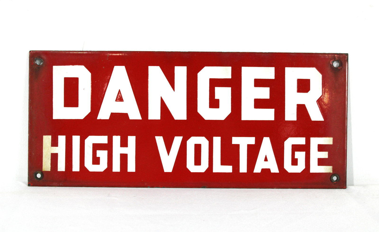 Danger High Voltage Porcelain Sign (1 of 2)