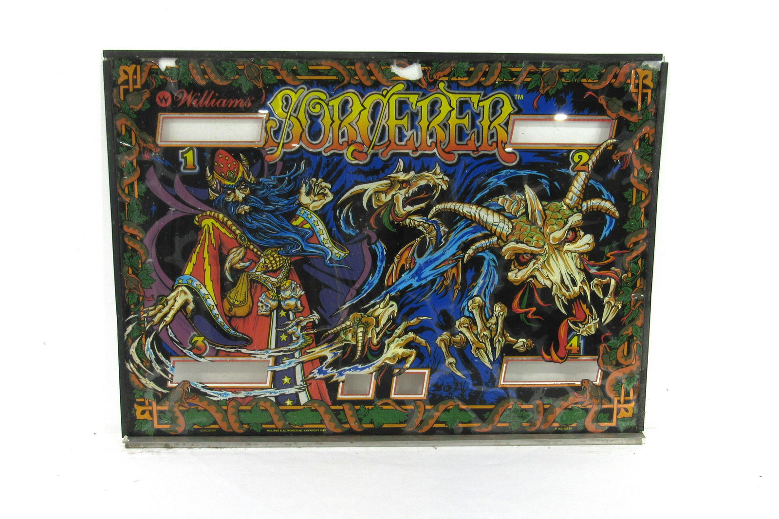 Williams Sorcerer Pinball Backglass (1 of 2)