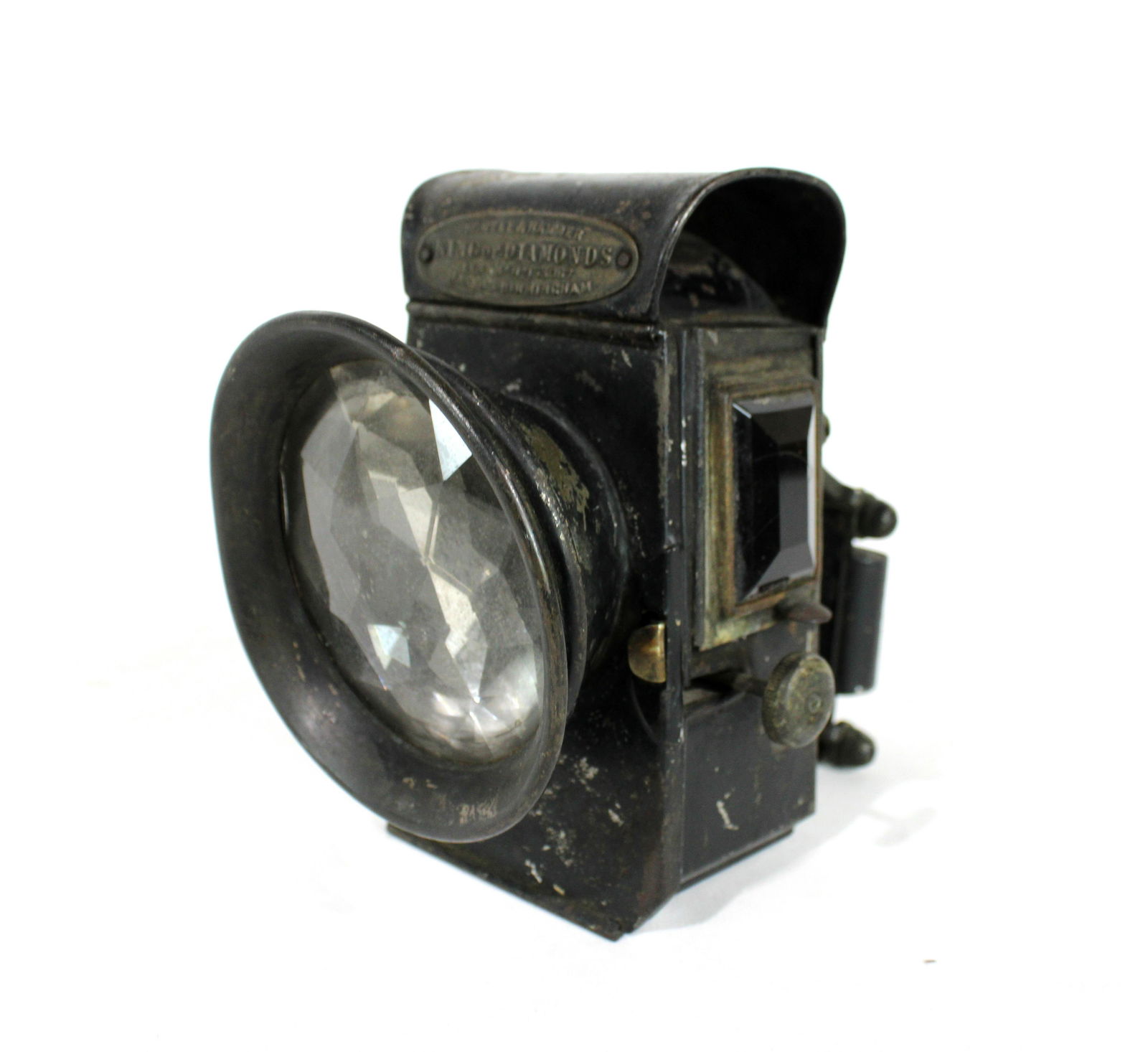 1890s Powell and Hanmer Diamond Light Bicycle Oil Lamp (1 of 5)