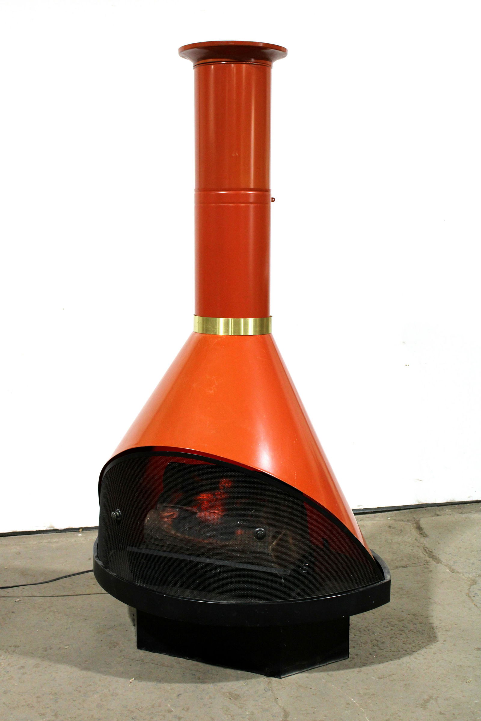 Mid Century Electric Fireplace, Style of Wendell Lovett (1 of 5)