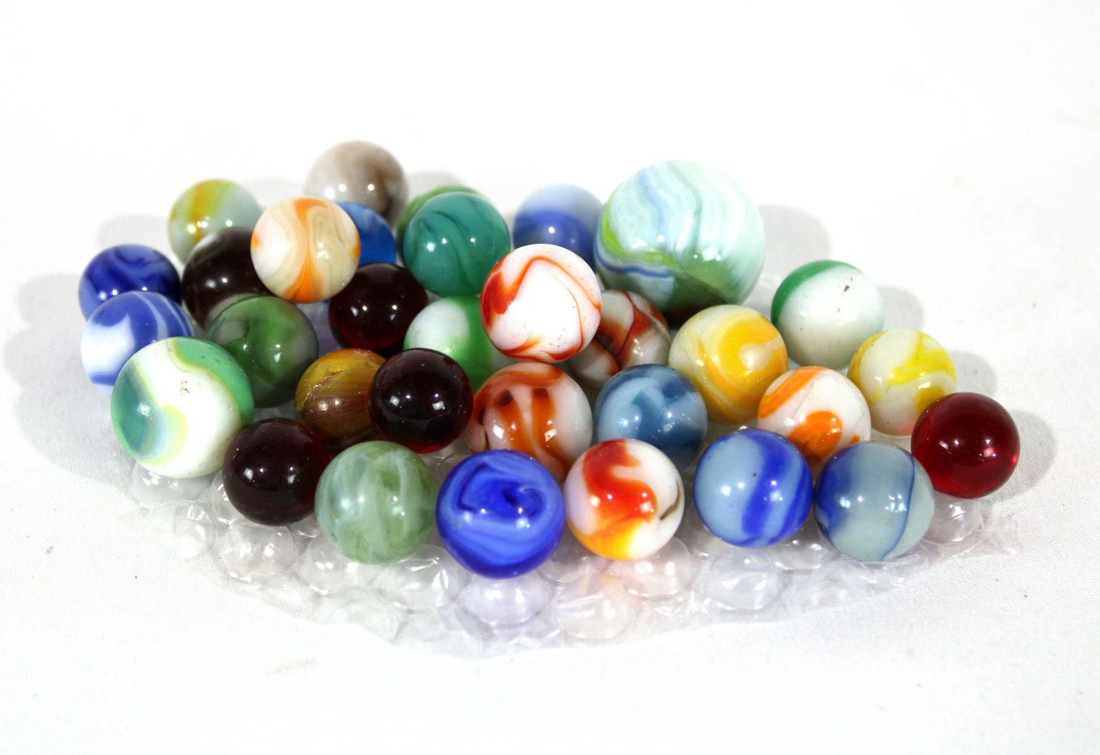 Early Machine Made Marbles, Some UV Active, Lot 2 (1 of 2)