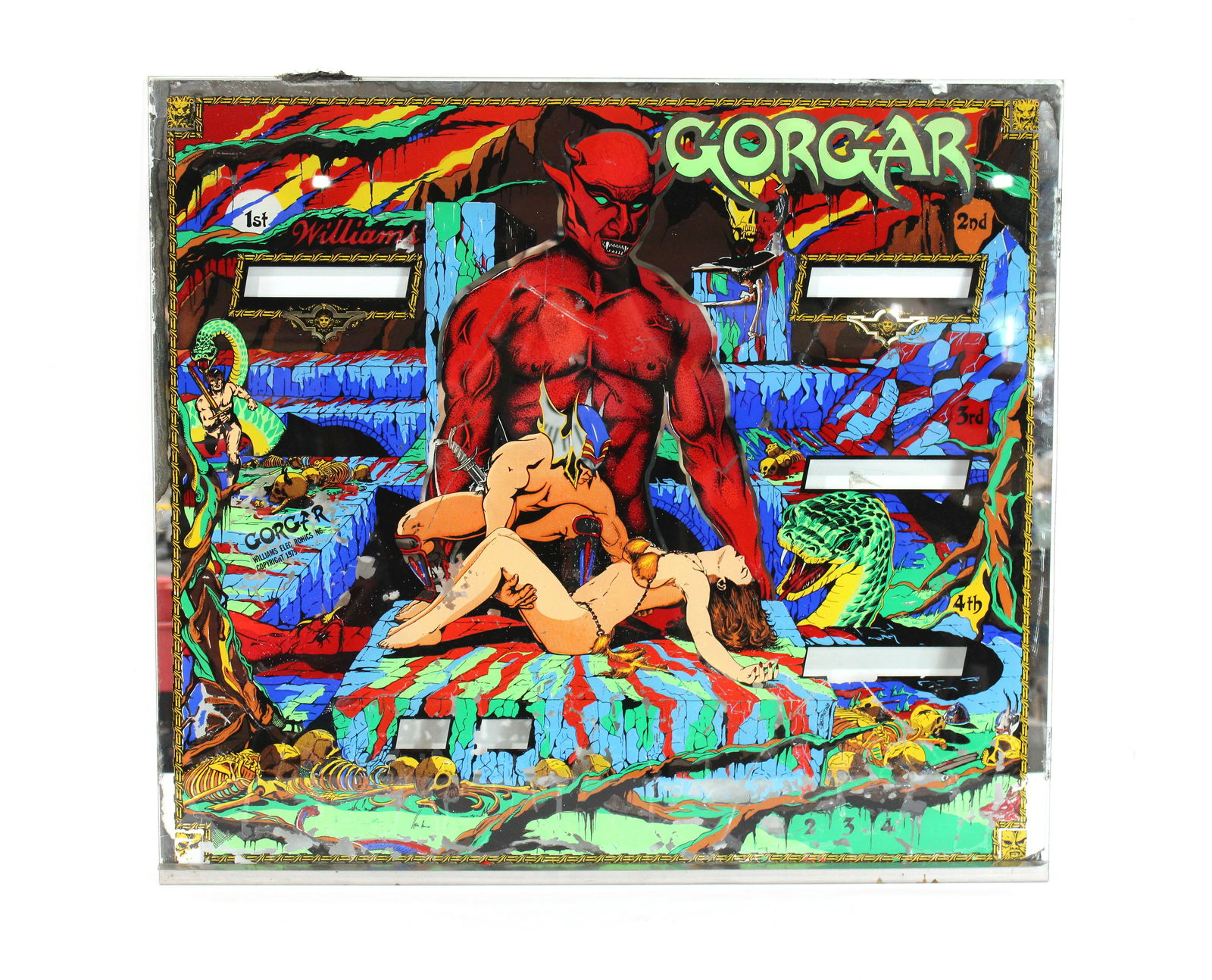 Williams Gorgar Pinball Backglass (1 of 2)