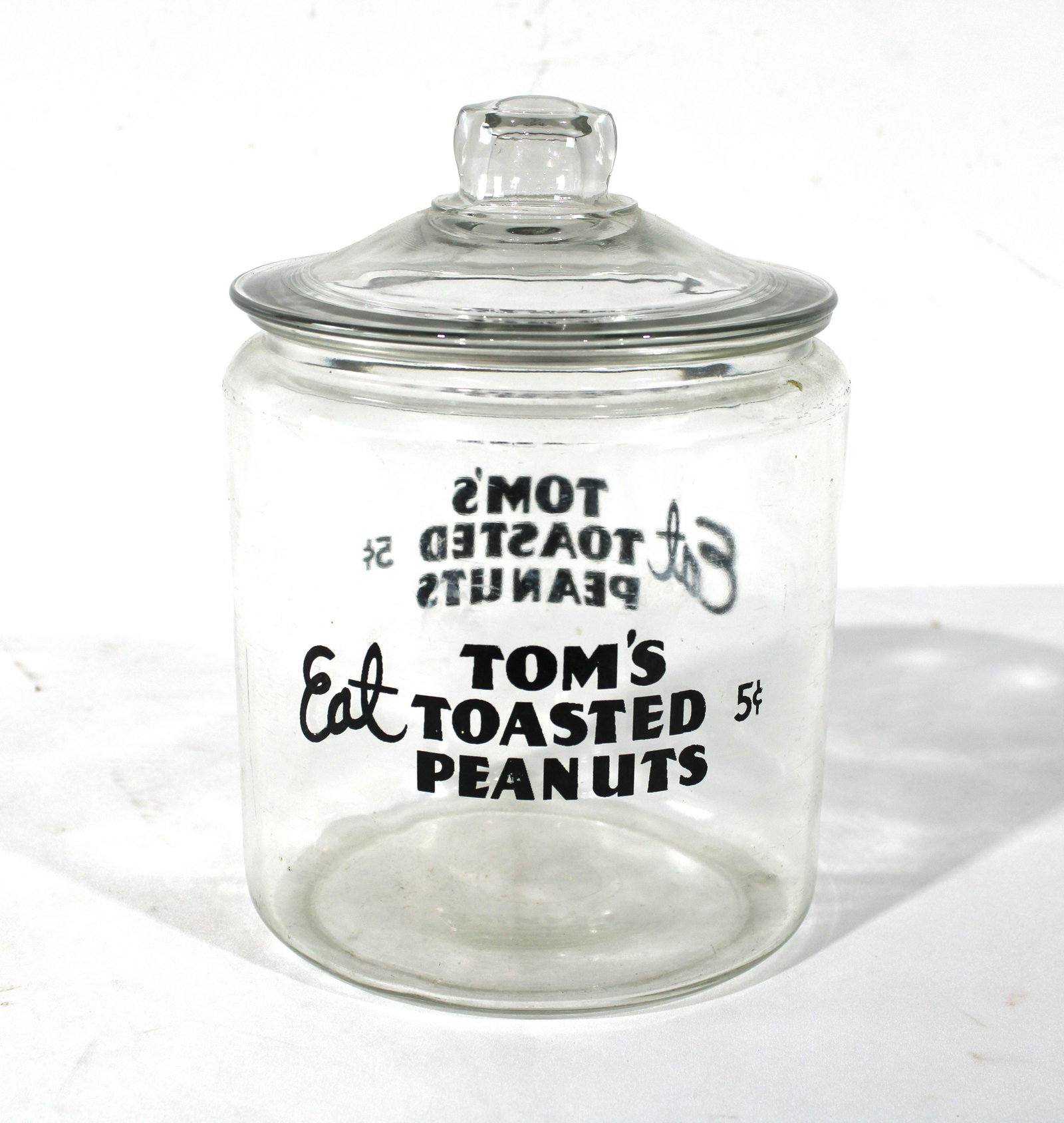 Tom's Roasted Peanut's Glass Jar (1 of 3)