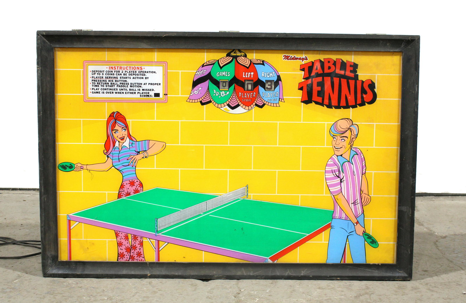 Midway Table Tennis Arcade Game (1 of 2)