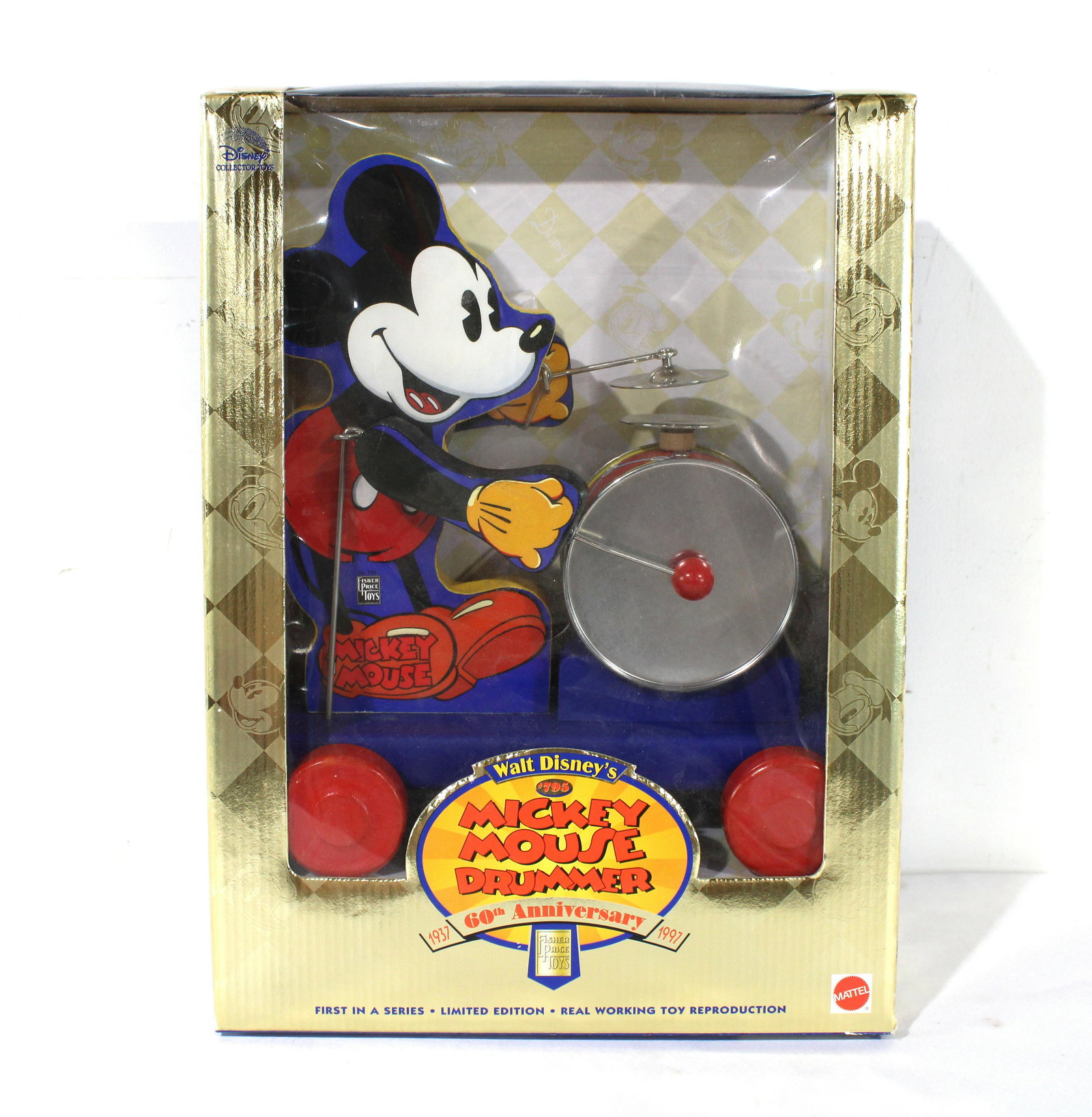 60th Anniv. Mickey Mouse Drummer Fisher Price Toy (1 of 2)