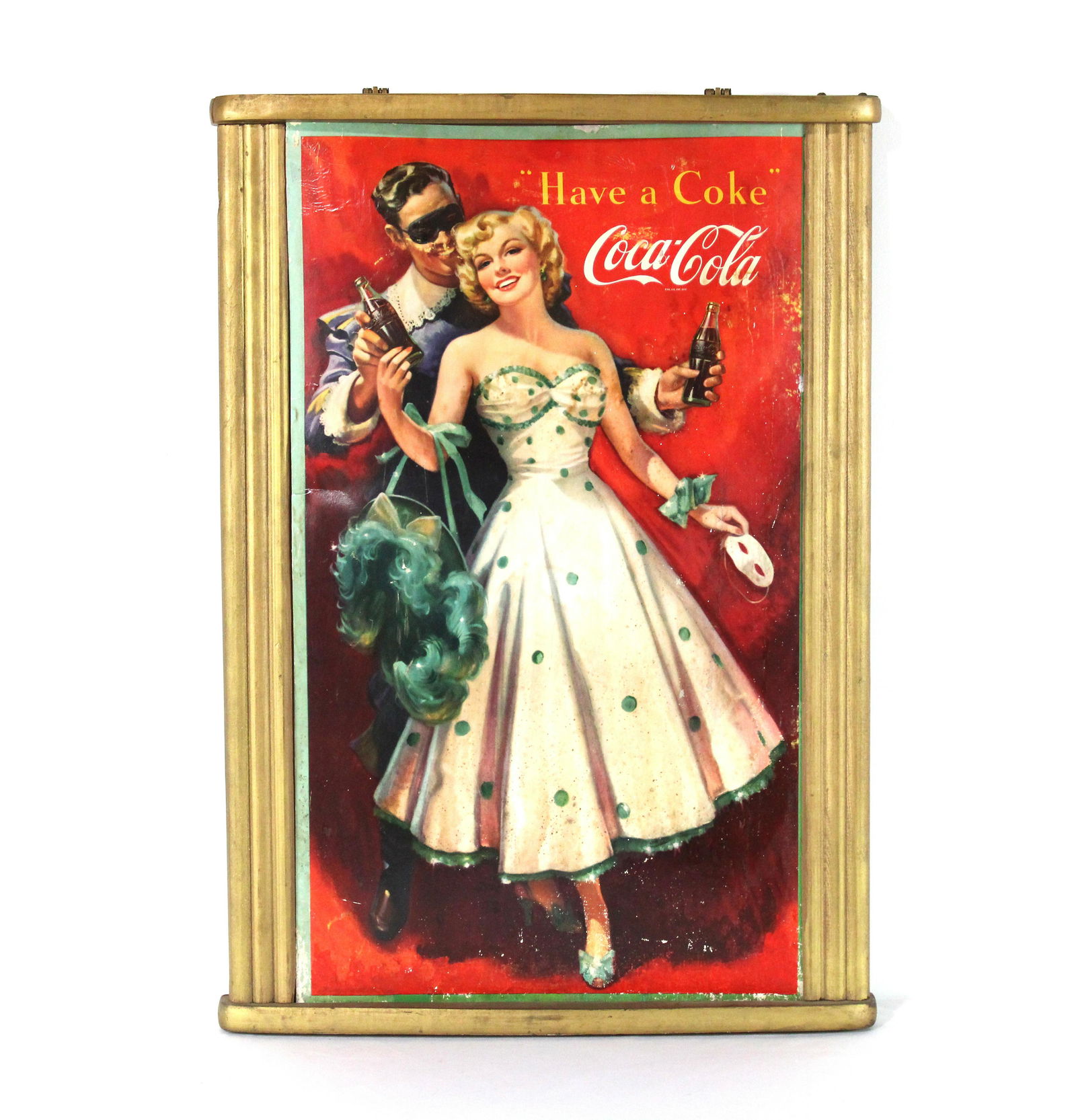 Original Coca Cola "Have a Coke" Poster in Frame (1 of 3)